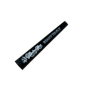 Tubo porta roll Monkey King Ready to Fly nero con logo e scritta bianchi | GrowLab