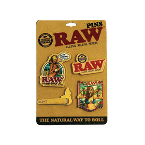 RAW - Set de Pins Metálicos | Pack de 4