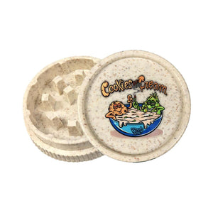 Grinder Eco 2 Parti Best Buds Cookies & Cream in bioplastica riciclata, compatto e sostenibile | GrowLab