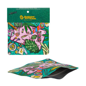 Bustine antiodore G-Rollz Amsterdam Picnic 90×80mm, confezione da 10 pezzi richiudibili | GrowLab