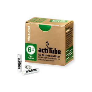 Filtri Actitube Extra Slim Full Flavor con carbone attivo e tappi in ceramica | GrowLab