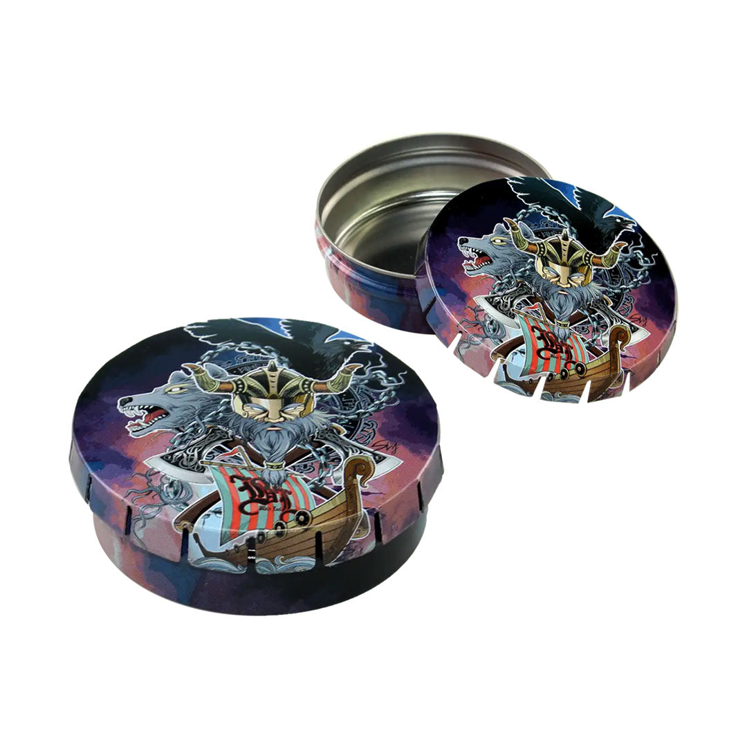 Black Leaf - ClickClack Box | Contenitore in Metallo 55 mm