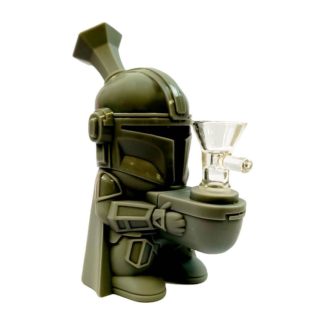 Bong in Silicone con Braciere in Vetro - Mandaloriano - GrowLab