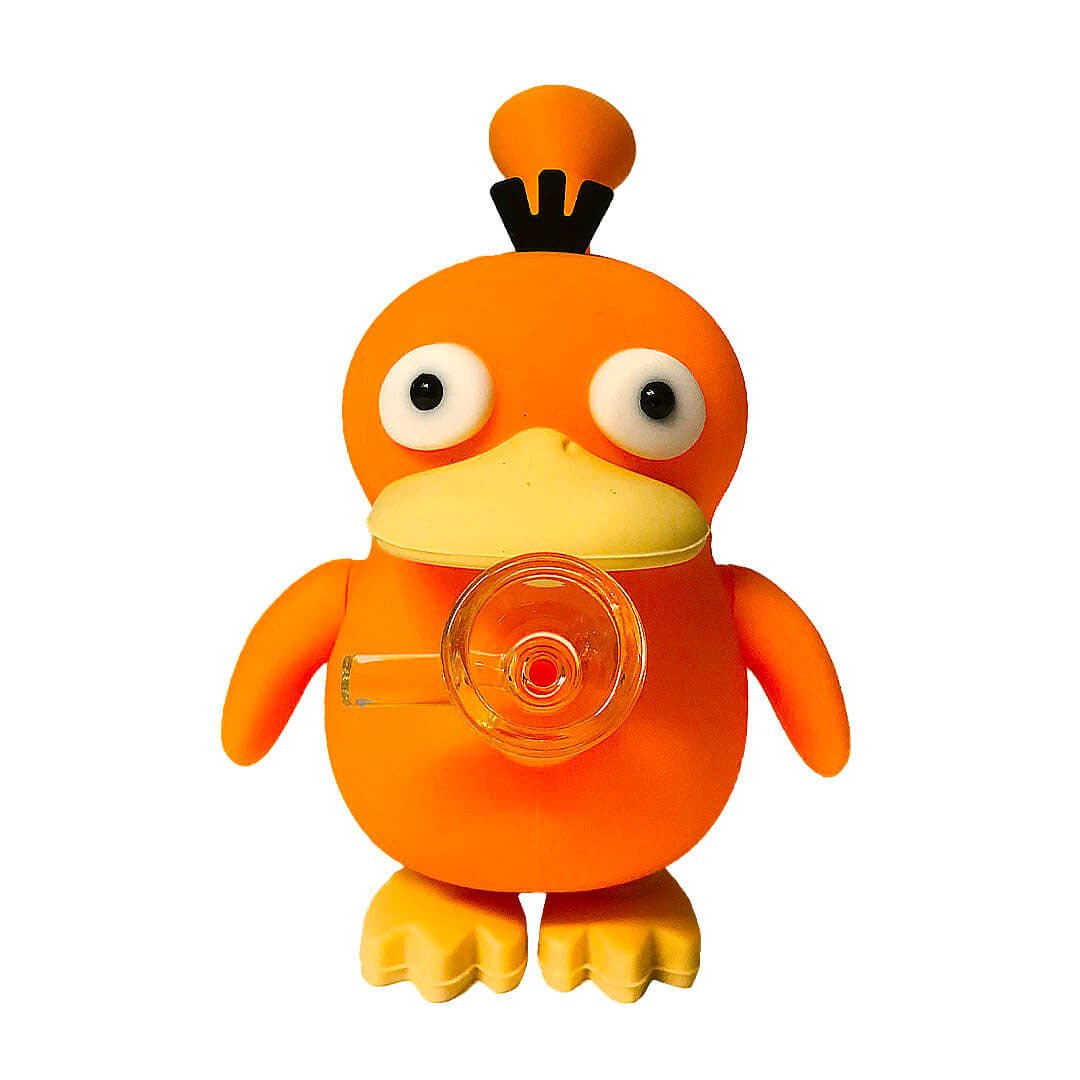 Bong in Silicone con Braciere in Vetro - Psyduck - GrowLab
