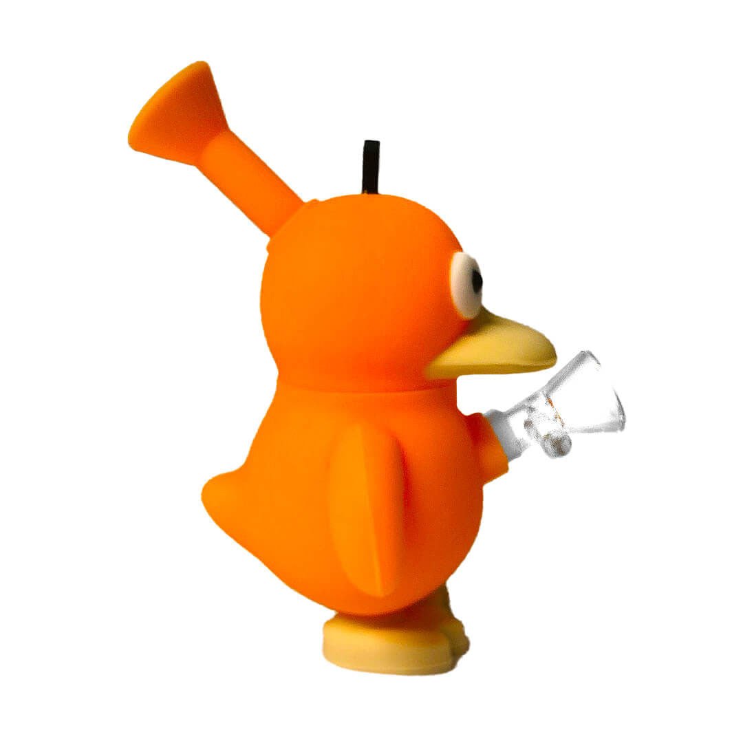 Bong in Silicone con Braciere in Vetro - Psyduck - GrowLab