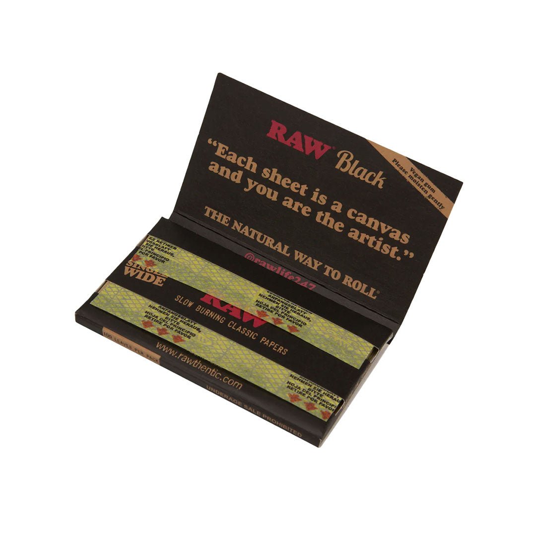 Cartine RAW Black - Formato Single Wide - GrowLab