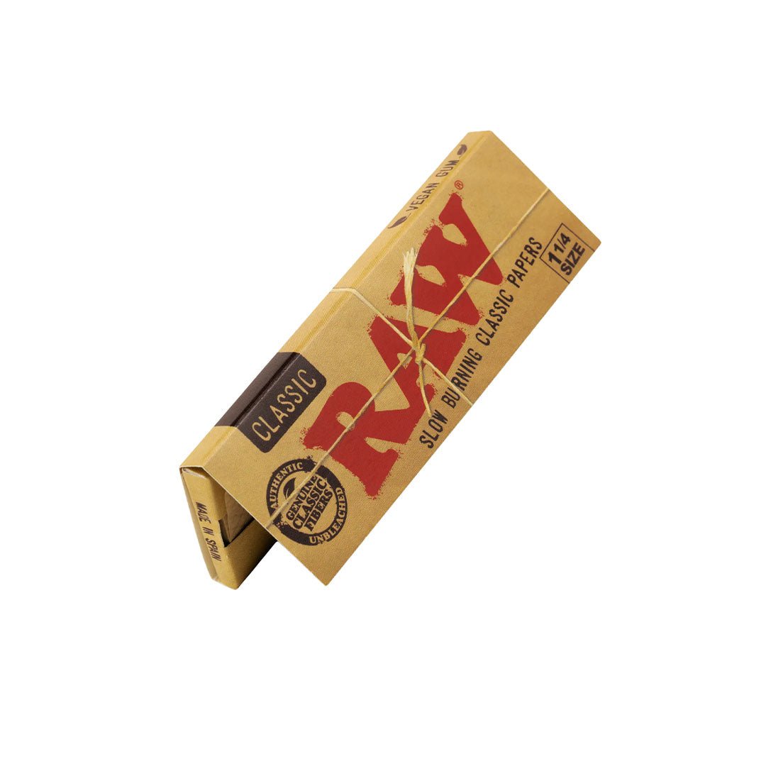 Pacchetto RAW Classic con 50 cartine corte formato 1 1/4 in carta naturale non sbiancata | GrowLab