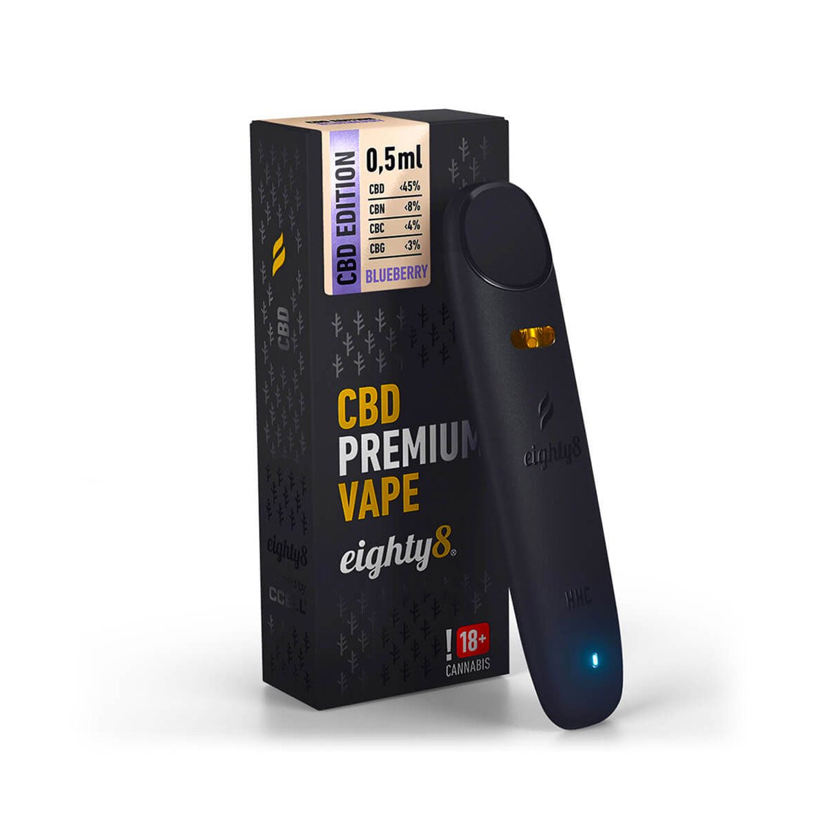 CBD Premium VAPE 0,5ml - BLUEBERRY - GrowLab