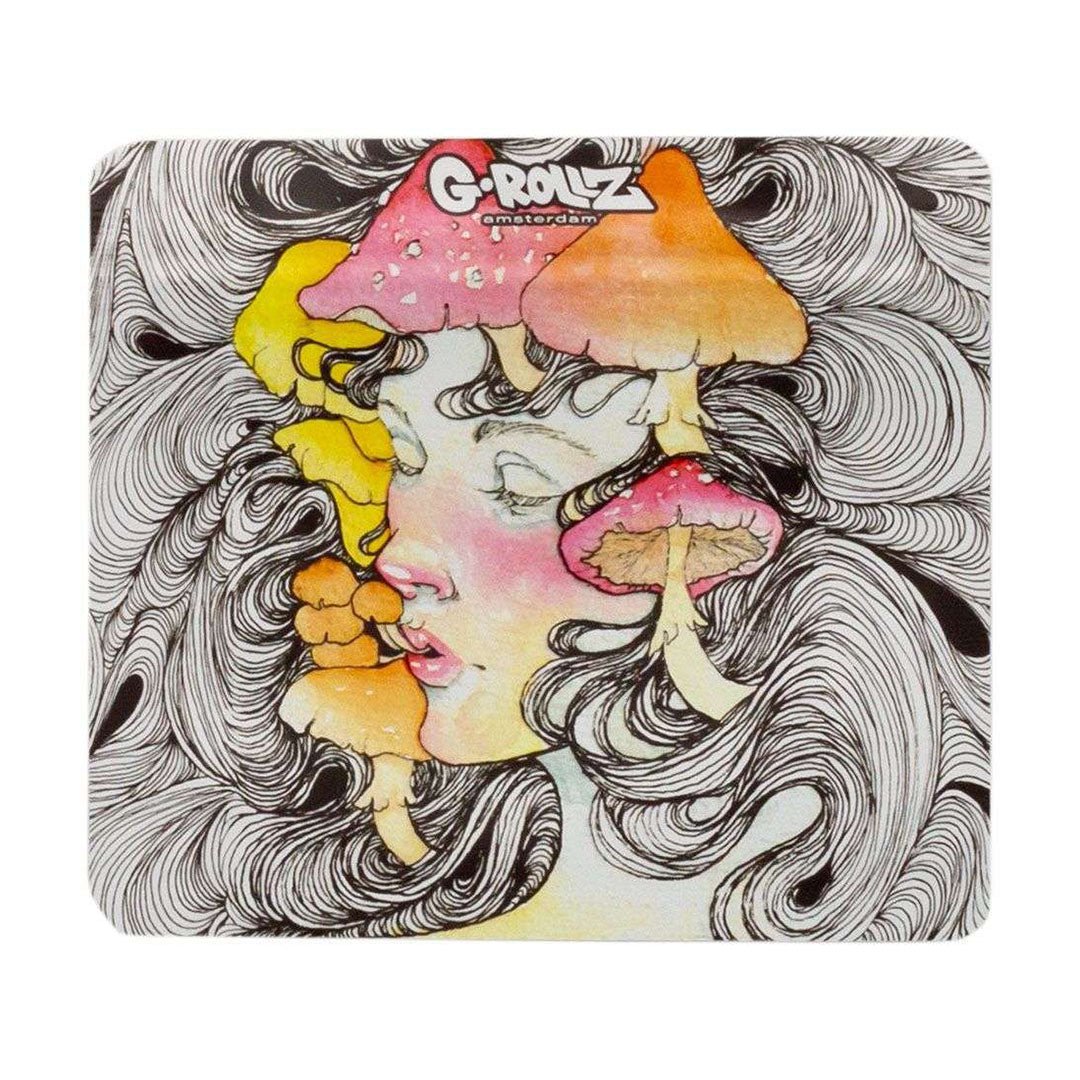 Bustine G-Rollz Mushroom Lady 90×80 mm, confezione da 10 pezzi antiodore richiudibili | GrowLab