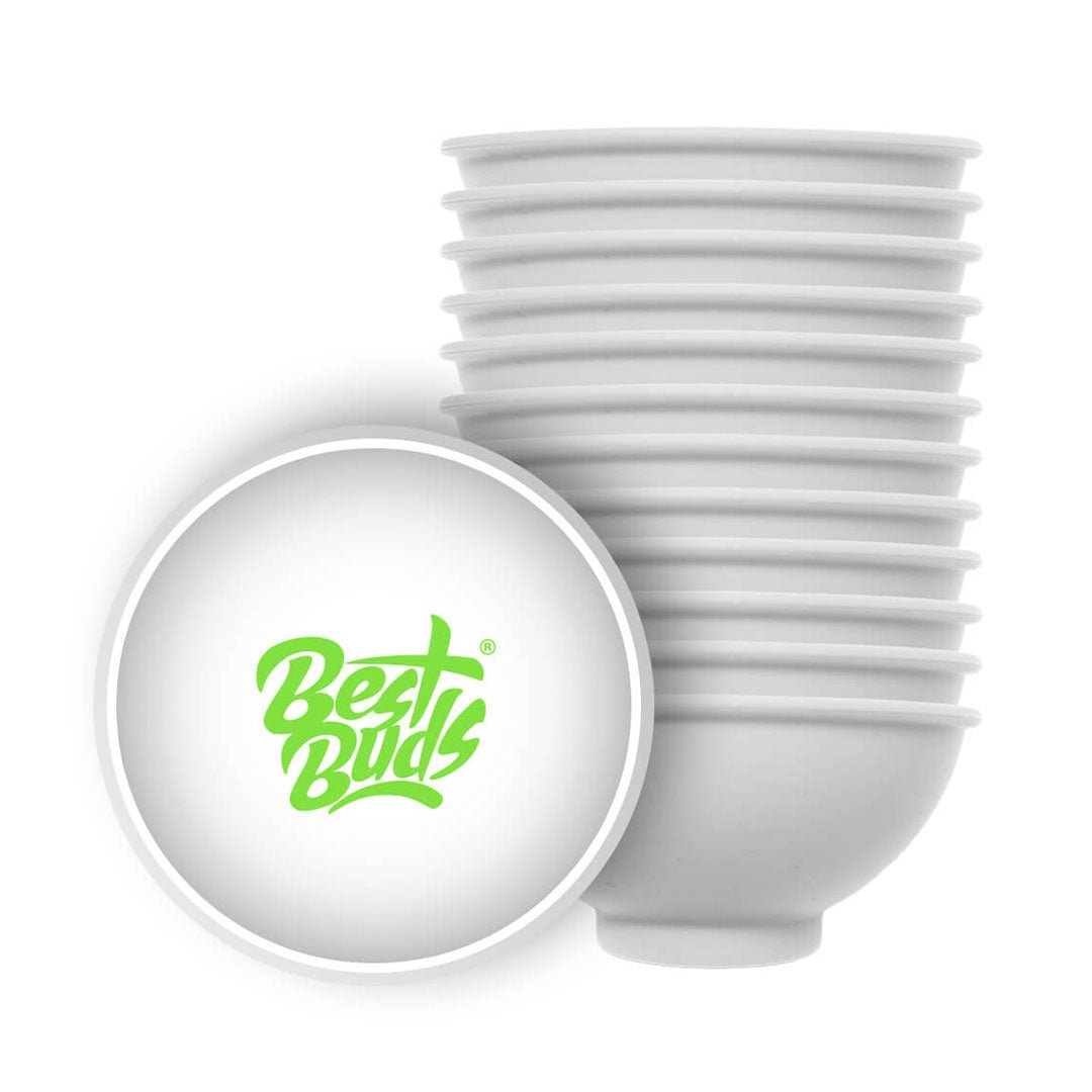 Mistiera in silicone bianca Best Buds, roll-tray compatto da 7 cm | GrowLab