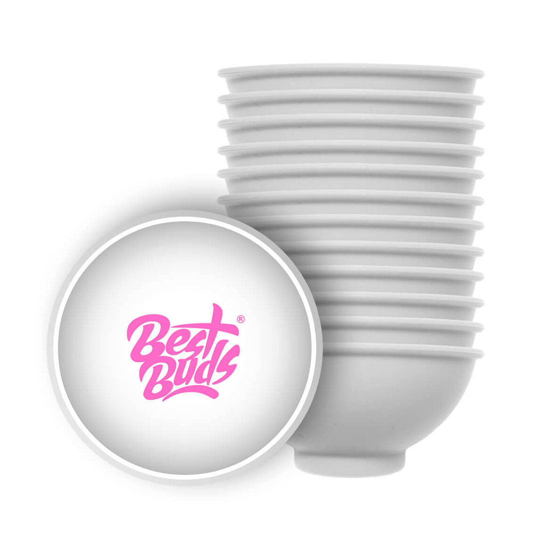 Mistiera in silicone bianca Best Buds, roll-tray compatto da 7 cm | GrowLab