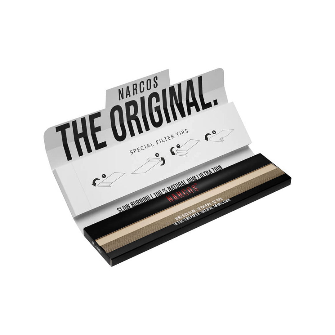 NARCOS Cartine King Size Slim e Filtri - Brown Edition - GrowLab