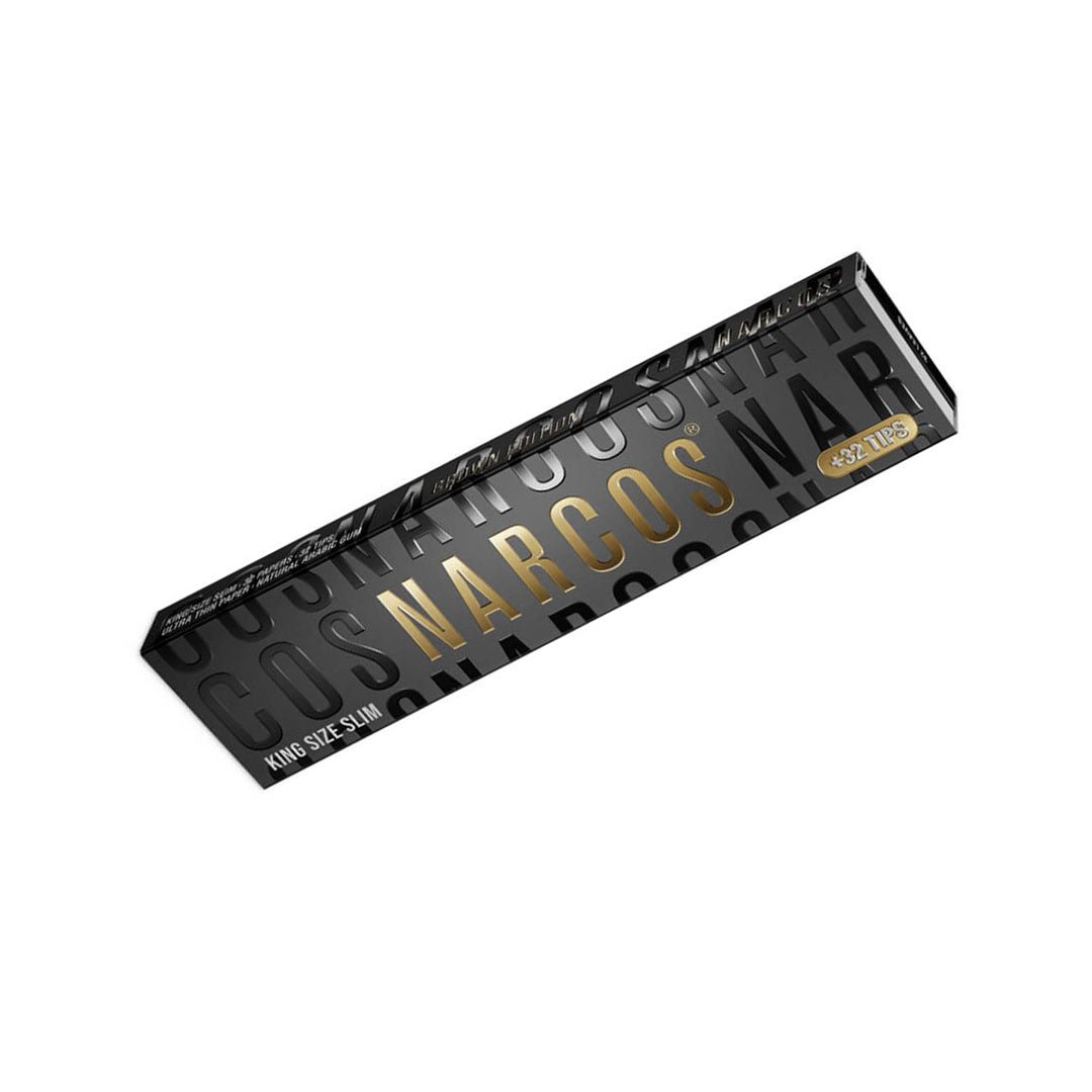 Pacchetto Narcos Brown Edition con 32 cartine King Size Slim e 32 filtri in cartoncino | GrowLab