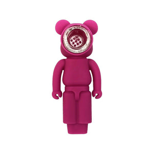 Pipa in Silicone con Braciere in Vetro - Purple Robot - GrowLab