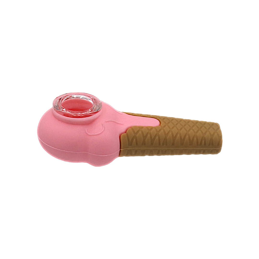 Pipa in Silicone con Braciere in Vetro - Scary Ice Cream - GrowLab