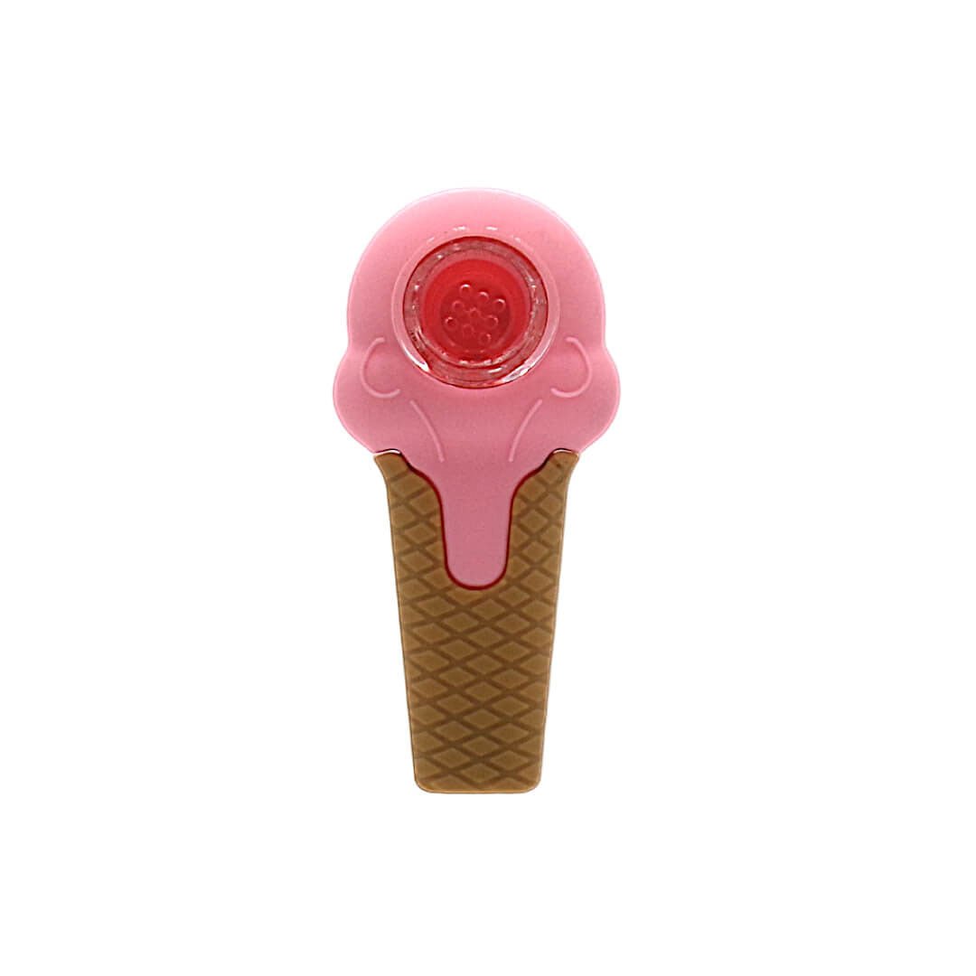 Pipa in Silicone con Braciere in Vetro - Scary Ice Cream - GrowLab