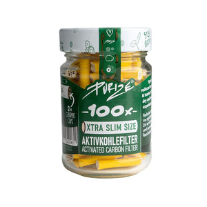PURIZE Filtri 6mm in Vetro – 100 Pezzi con Vasetto Riutilizzabile - GrowLab