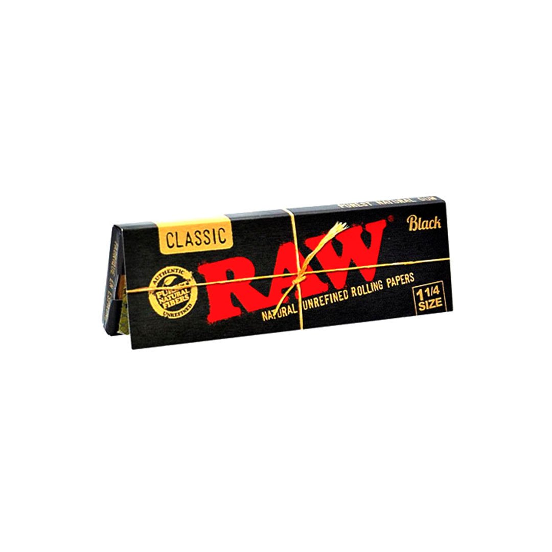 RAW – Black 1 1/4 | Cartine corte extra sottili - GrowLab