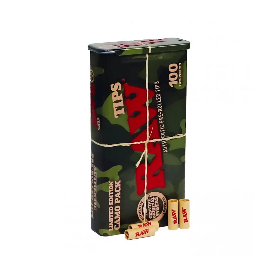 RAW Filtri Pre Rollati - Box in metallo CAMO 100 pezzi - GrowLab