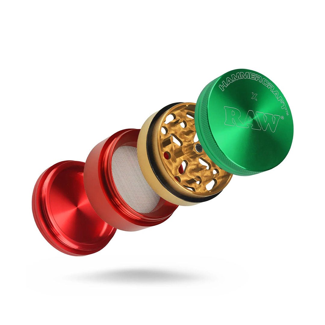 RAW – Grinder Hammer Craft 55 mm | Alluminio 4 parti - GrowLab