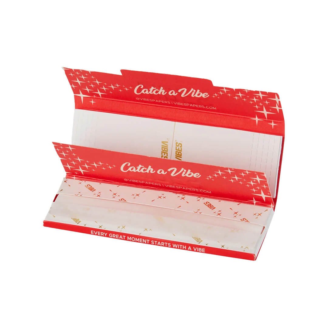 Confezione VIBES con 33 cartine King Size Slim in canapa naturale e 33 filtri in cartoncino | GrowLab