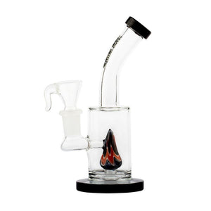 Bong mini bubbler Birdy Spiral Black | GrowLab