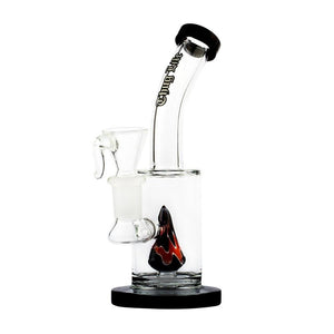 Mini bong bubbler Birdy Spiral Black | GrowLab