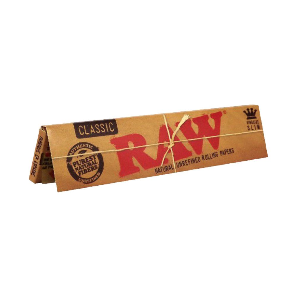 Cartine RAW Classic King Size Slim naturali non sbiancate | GrowLab
