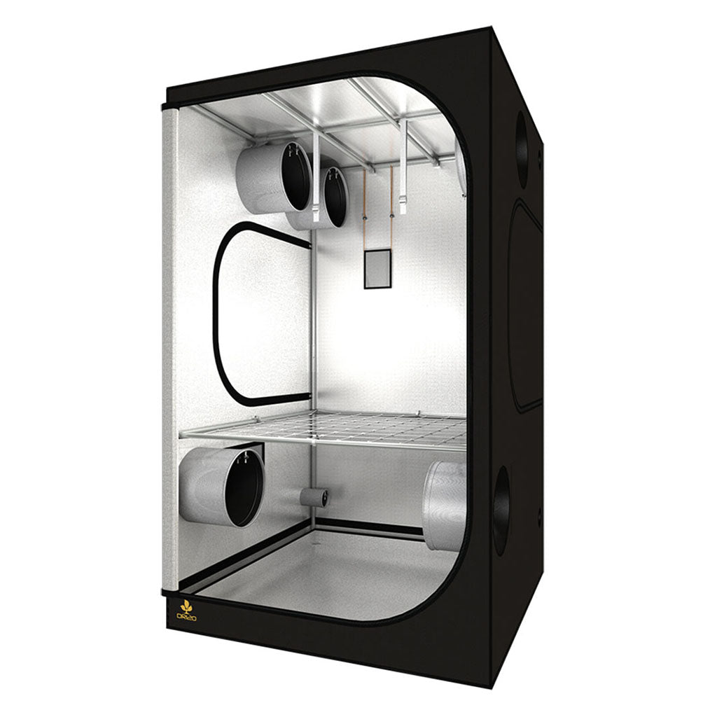 Growbox Secret Jardin DR120 R3.00 da 120×120×200 cm con Space Booster, rete SCROG WebIT120, HookIT, StrapIT, CableIT e PocketIT inclusi | GrowLab