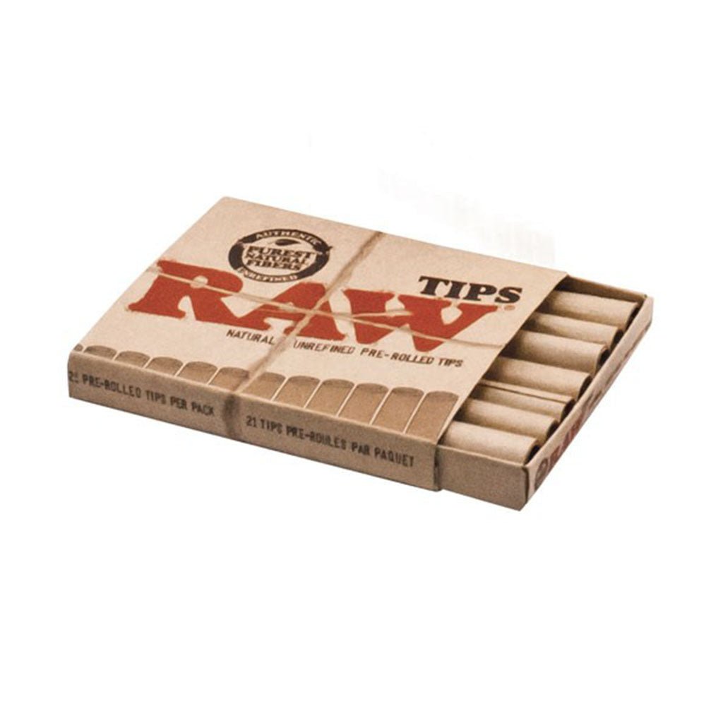 Confezione RAW con 21 filtri pre rollati in cartoncino naturale non sbiancato | GrowLab