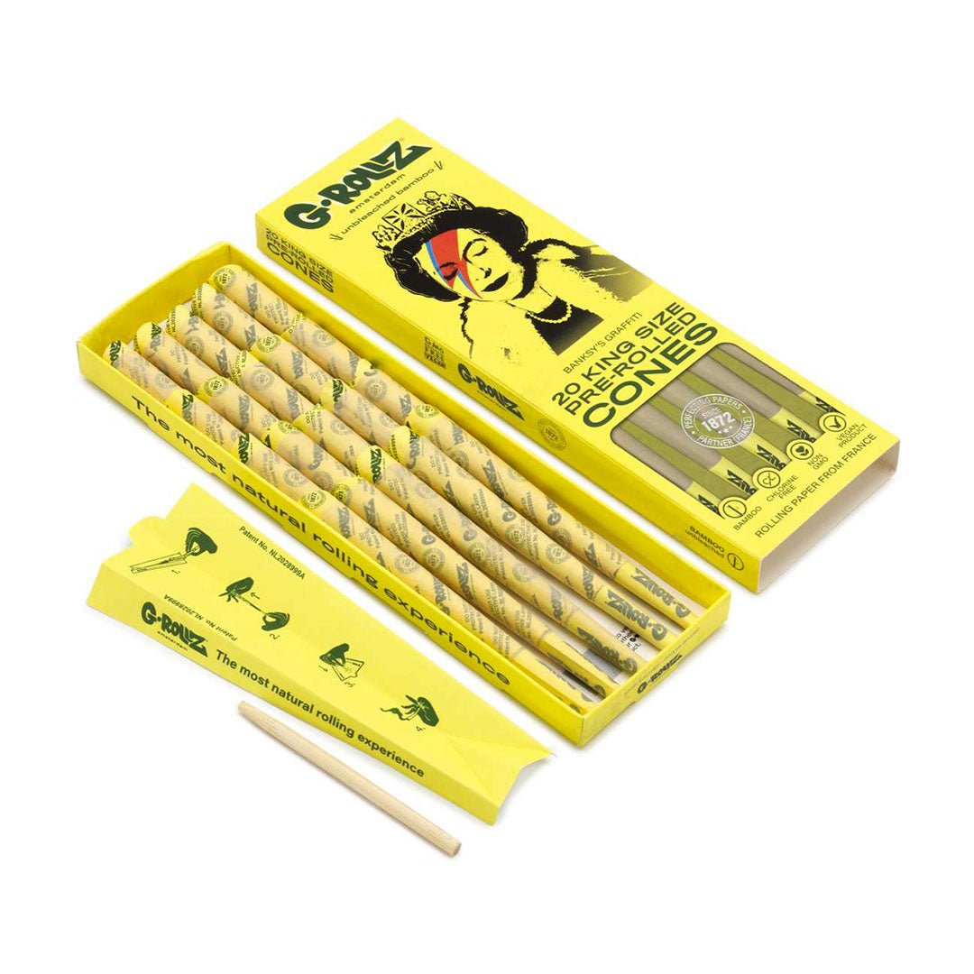 G-ROLLZ - 20 Pre-Rolled Cones - Bamboo - GrowLab