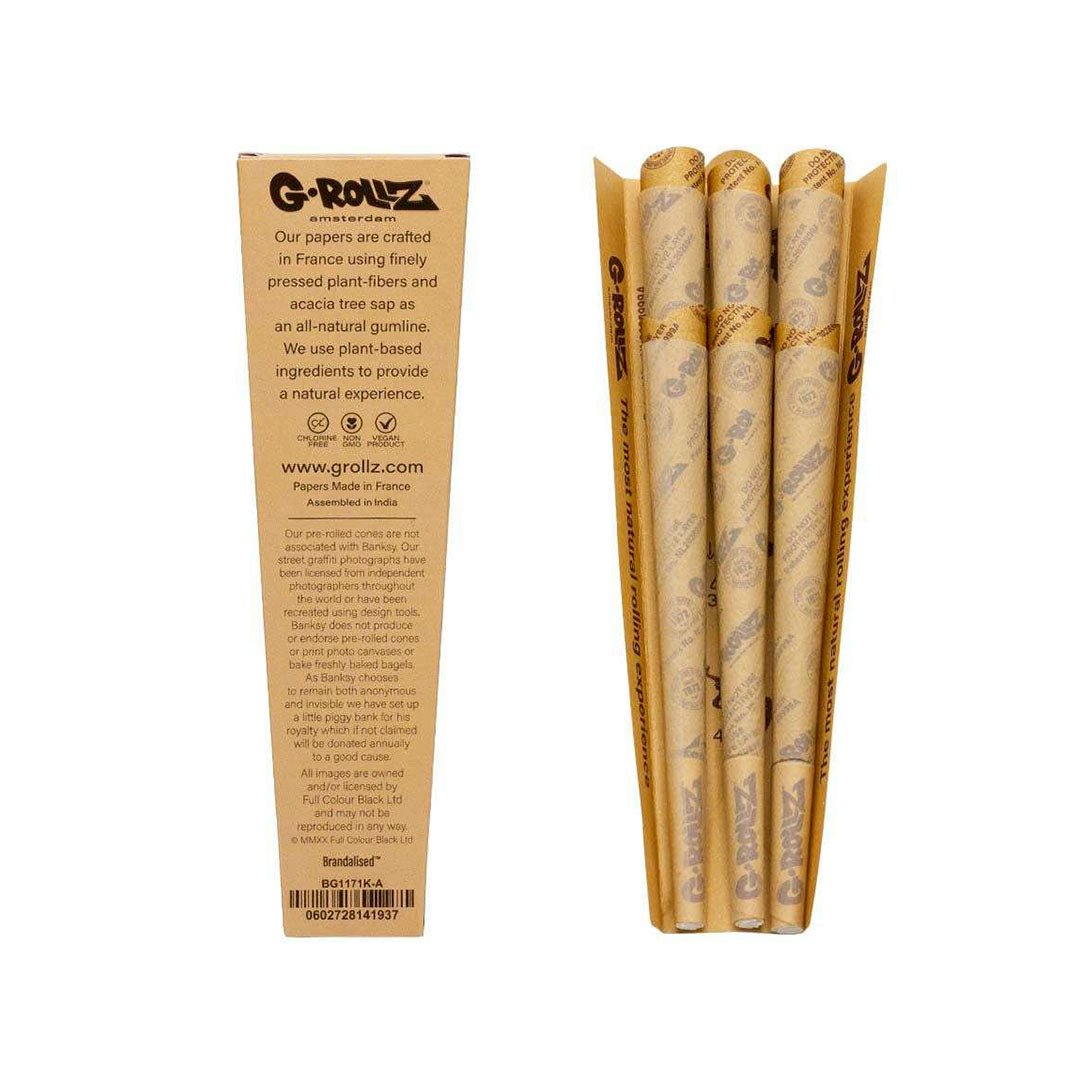 CBGREEN - Coni Raw Organic Hemp King Size Cartine Lunghe Prerollate con  Filtro - Pacchetto