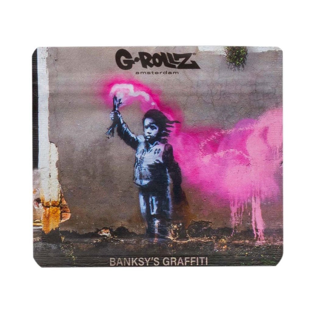 Bustine antiodore G-Rollz Torch Boy 90×80mm, grafica ufficiale Banksy, set da 10 pezzi | GrowLab