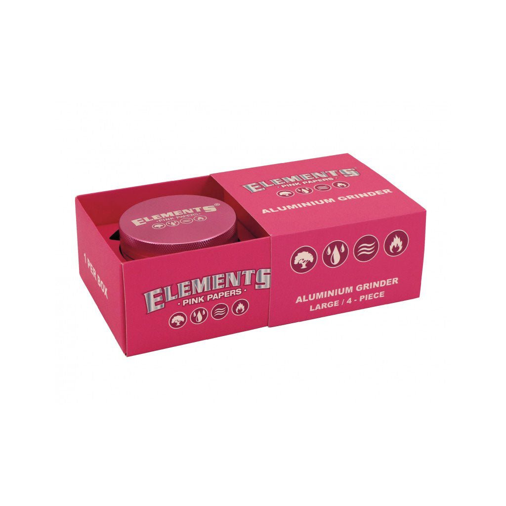 Grinder Elements in alluminio anodizzato, 4 parti, 63 mm, con magnete e setaccio per polline | GrowLab