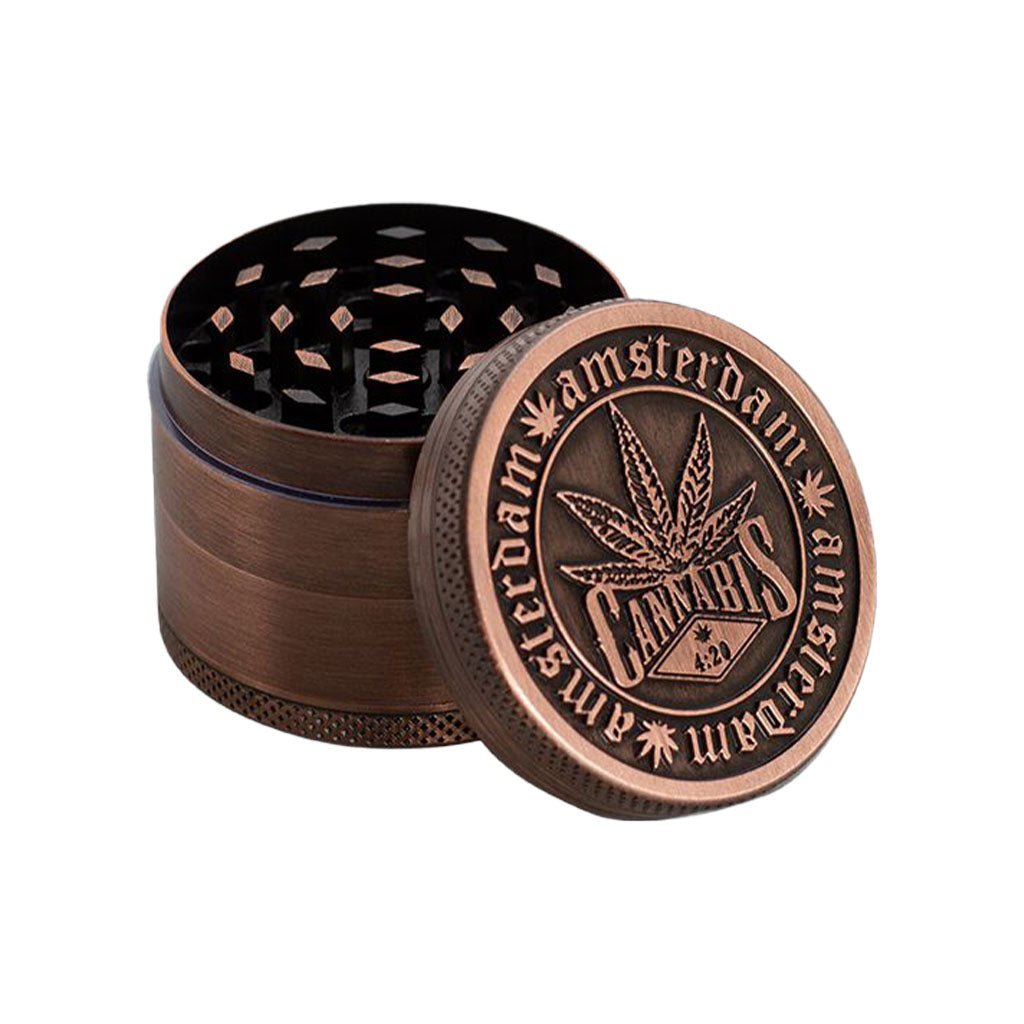 Grinder in alluminio 50mm 4 parti - Leaf Bronze - GrowLab