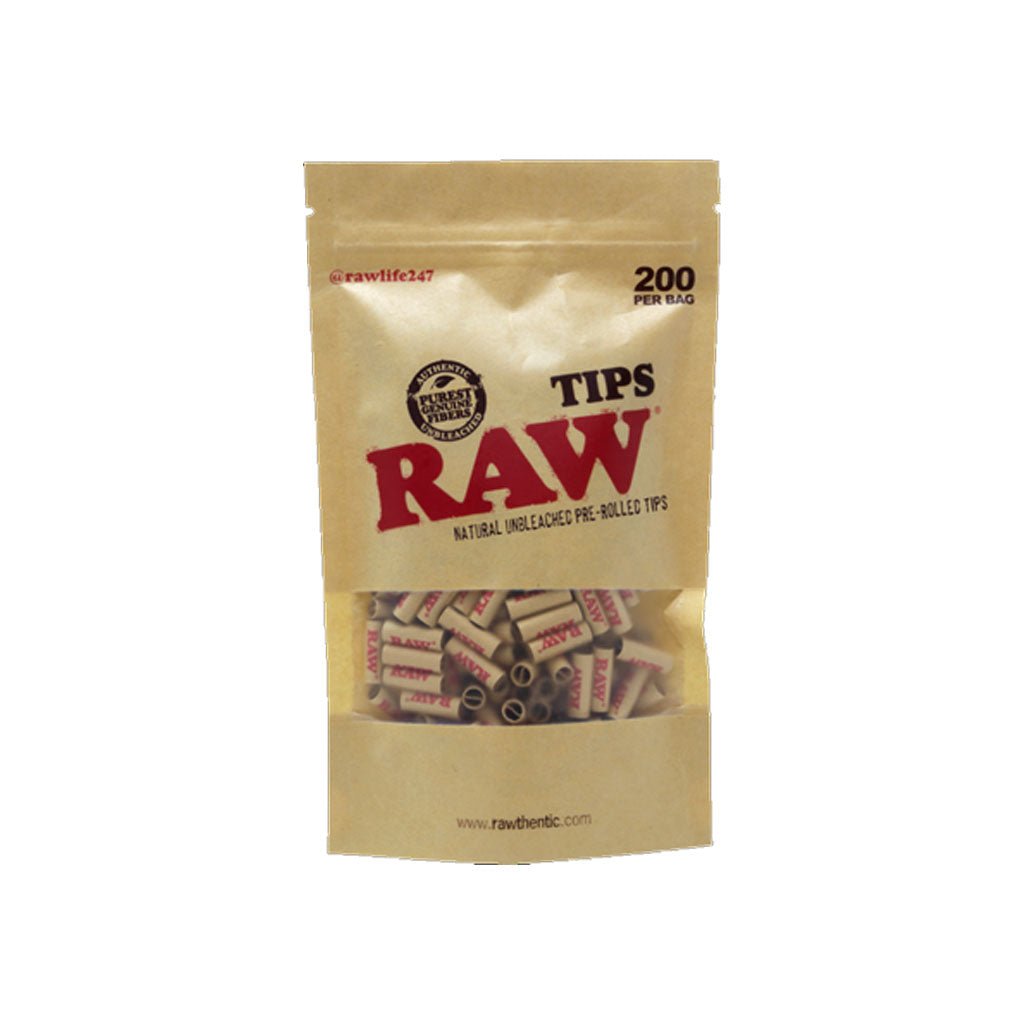 Busta RAW con 200 filtri pre-rollati in cartoncino naturali, pronti all’uso | GrowLab