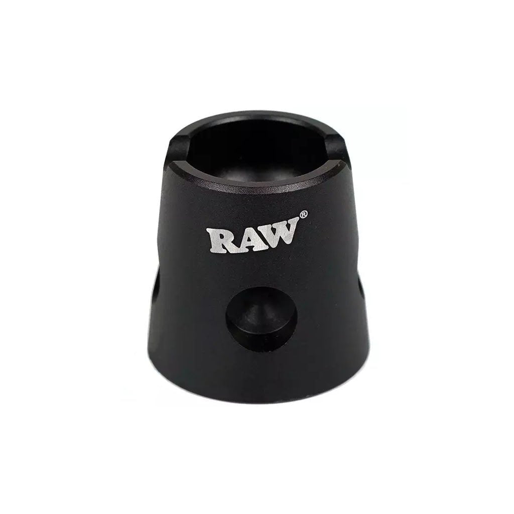 RAW Snuffer spegnitore magnetico in metallo nero con logo bianco | GrowLab