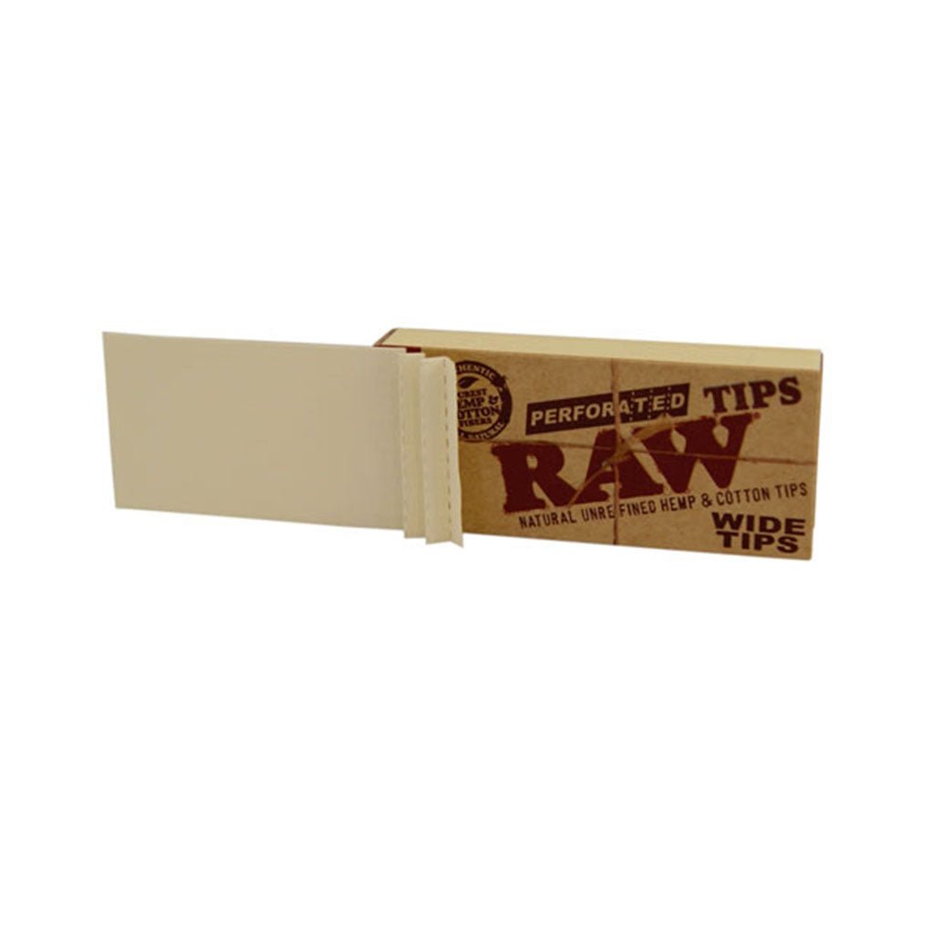 RAW Wide Perforated Tips - Filtri Perforati - GrowLab