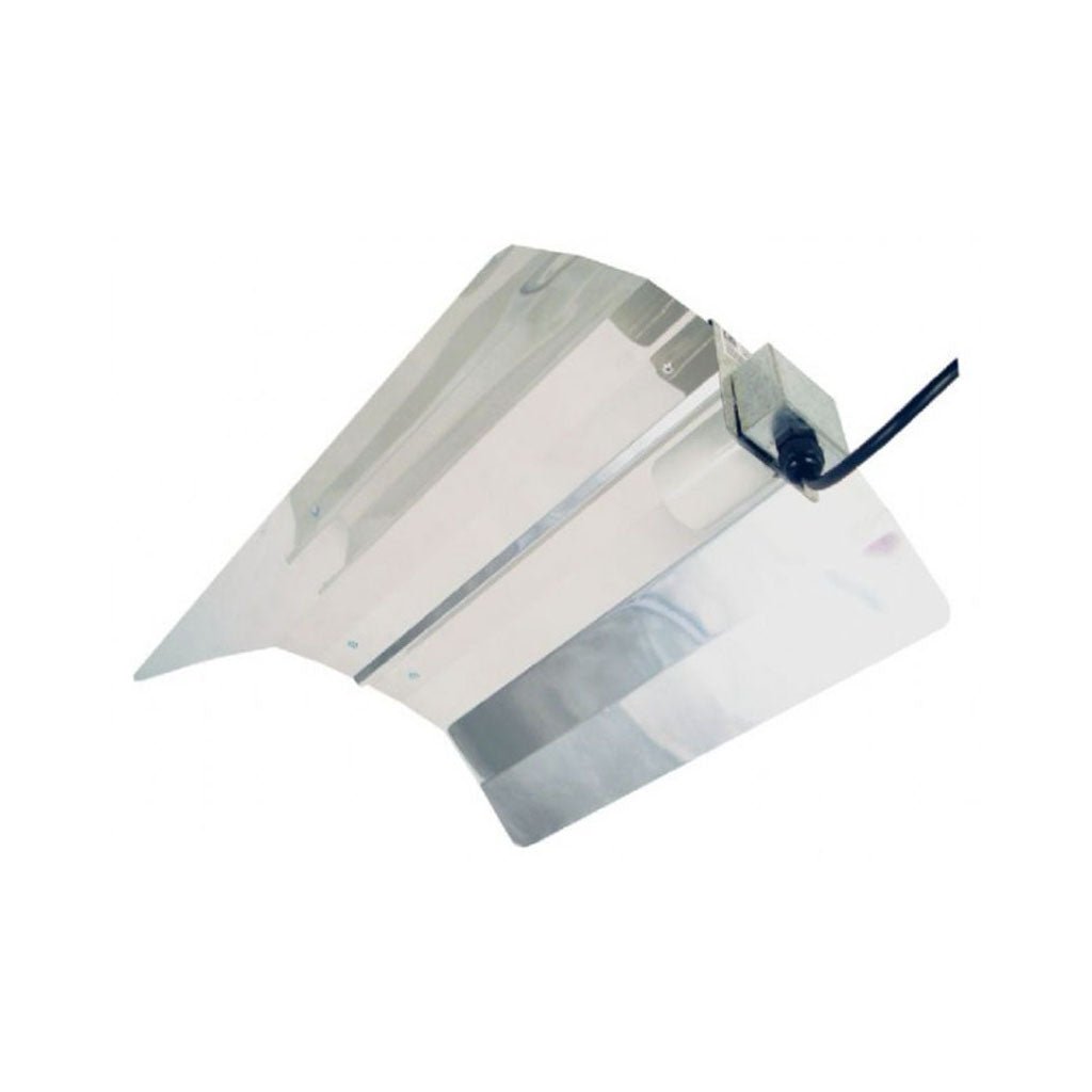Riflettore lucido Long Gloss in alluminio con portalampada E40 per coltivazione indoor | GrowLab