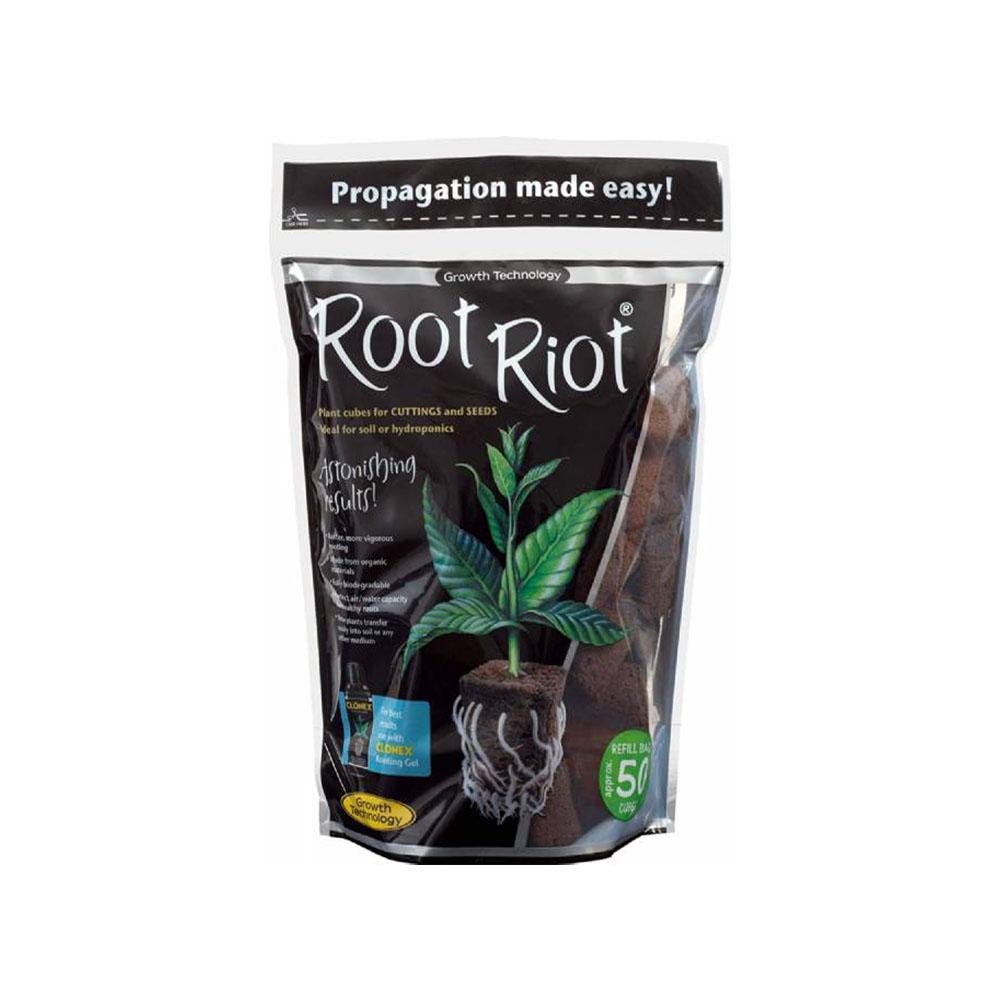 Root Riots Seed Starter Root Riot – Refill 100 Cubes for Cuttings and Germination - GrowLab